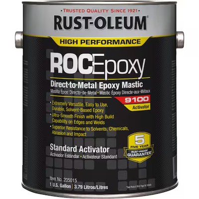 Rust-Oleum 205015 Standard Epoxy Coating Activator, Clear, 1 Gal, 125 To 225