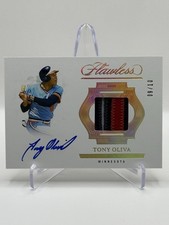 2025 Panini Flawless Tony Oliva /10 Prime Patch Autograph