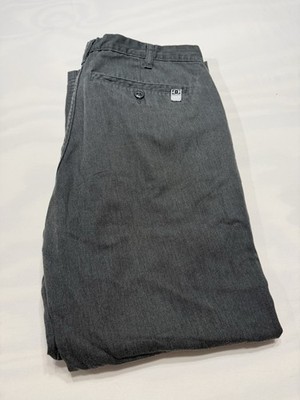 DC Shoes Pants Men's 30x32 Gray Straight Chino Twill Skateboarding Casual #1002