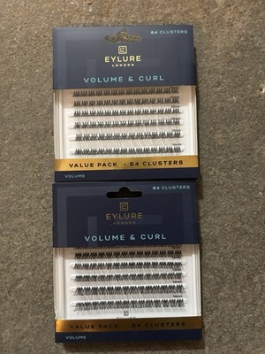 Eylure Volume & Curl Clusters False Eyelashes 84ct, 2 Pack