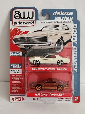 AUTO WORLD 69 Mercury Cougar Eliminator & 83 Camaro Z28