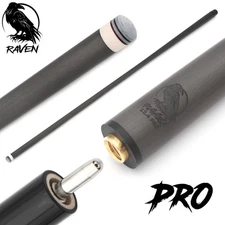 RAVEN PRO - Low Deflection - Carbon Fiber Pool Cue Shaft (12.4mm, 30") Uni-Loc