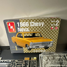 Amt 66 Chevrolet Nova Street Machine 125 Kit Skill 2 Great Box Art All Parts