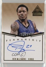 2014-15 Panini Paramount Penmanship Gold 9/10 Ben McLemore #P-BM Auto n0c