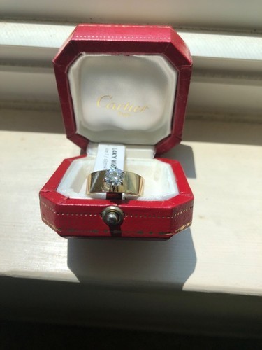 YELLOW GOLD Natural Diamond Tapered Wedding Ring approx .63 ct. H-I SI2