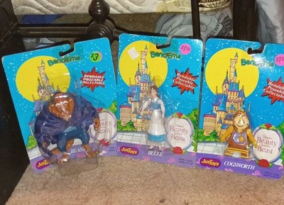 JustToys Disney Beauty & The Beast , Cogsworth- Bendable Figurines Set of 3