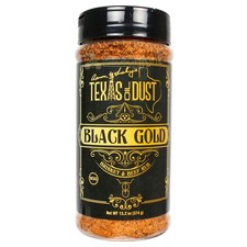 Texas Oil Dust Negro Dorado Pechuga y Condimento de Carne Sin Gluten Sin MSG 13.2 Onzas
