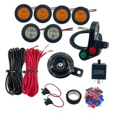Universal ATV UTV SXS Turn Signal Horn Kit Street Legal Kit Handlebar Kit N