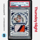 2025 NATIONAL TREASURES BO NIX HEIRLOOMS HOLO SILVER ROOKIE PATCH RC /25 PSA 9