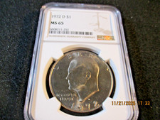 1972-D EISENHOWER DOLLAR NGC MS 65    020