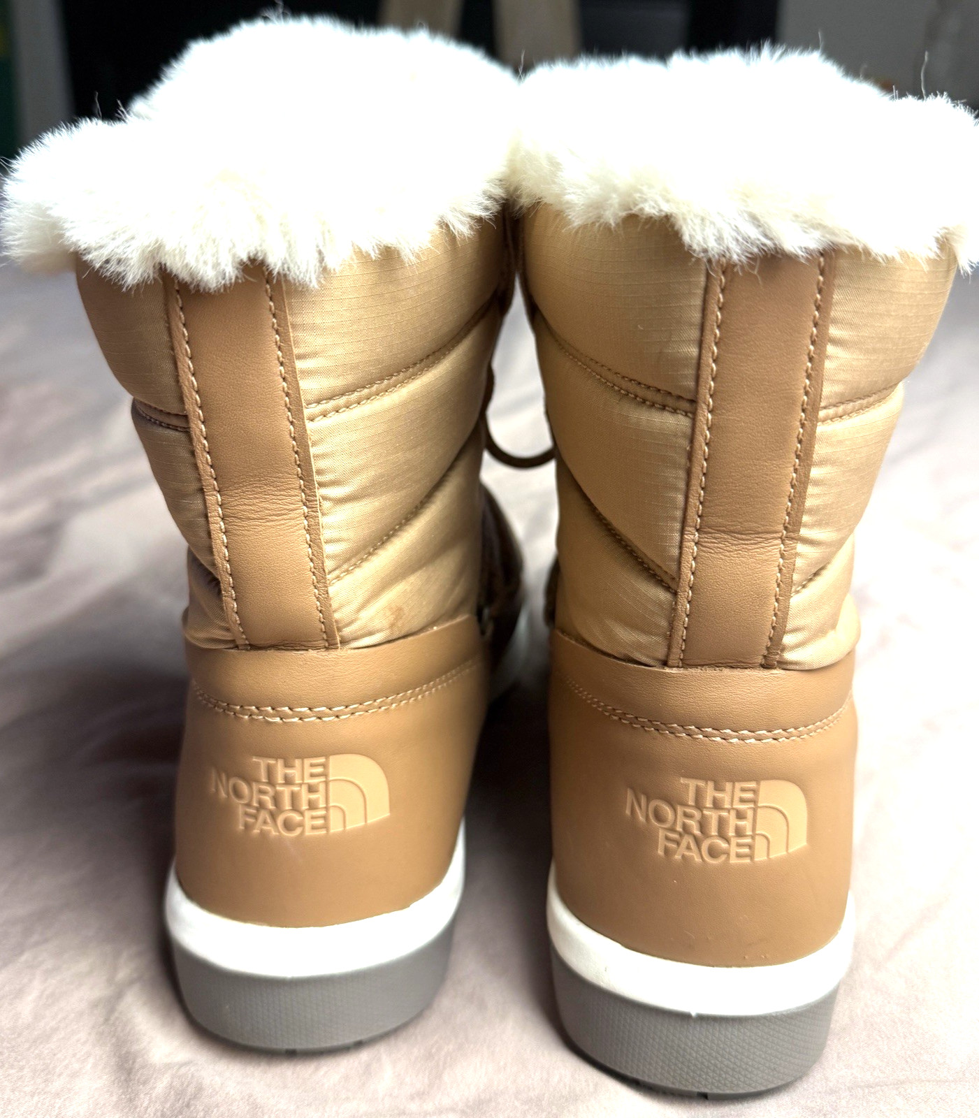 The North Face   7M   SIERRA LUXE Waterproof Leather Sherpa BOOTS   Almond+Brown thumbnail 7