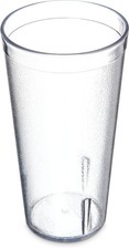52208107 Stackable ShatterResistant Plastic Tumbler, 20 oz., Clear Pack of 6 