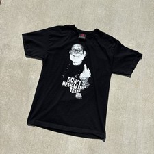 Y2K Black And White Willie Nelson Zion Footwear Weed Shirt Size M