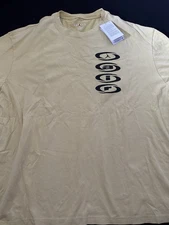 Nike Air Jordan x Cactus Jack Travis Scott T-Shirt Yellow Men XL New Dz5514-308