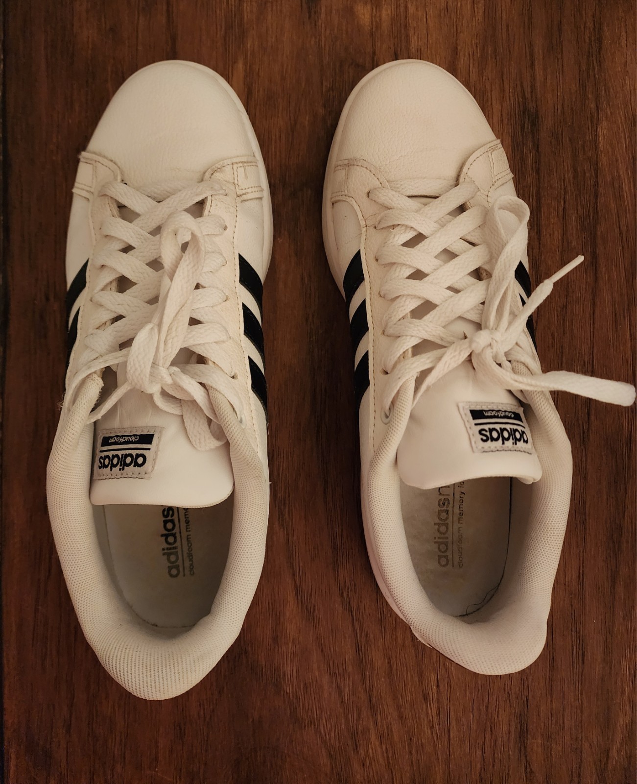 Adidas Women's Neo CloudFoam Memory White Casual Shoes Sneakers Size 10 thumbnail 2