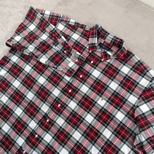 Polo Ralph Lauren Oxford Shirt Men 4XB Big Red Tartan Plaid OCBD Flesh Pony 138