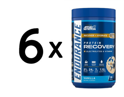 6 x Applied Nutrition Endurance Recovery, Vanilla - 1500g (16,67 EUR/kg)
