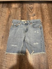 Levi's 511 Youth Denim Shorts Size 4/5 New Whit Tags