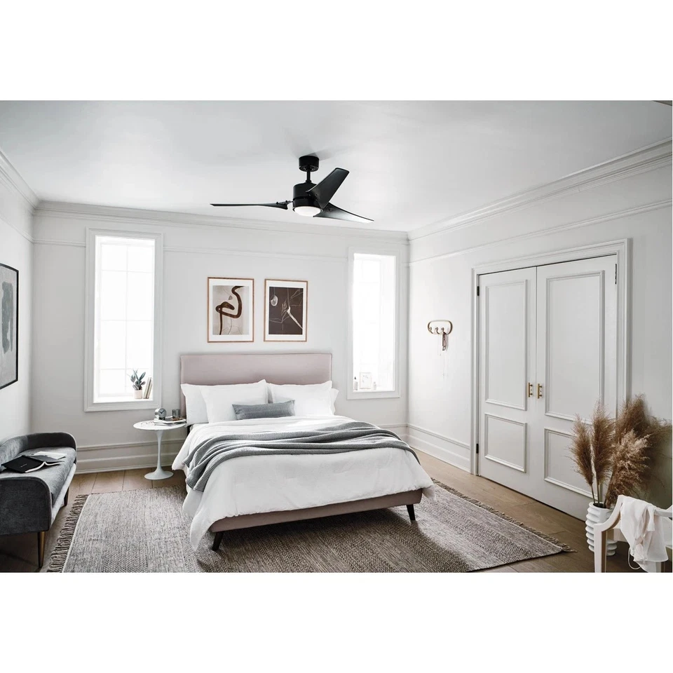 Kichler Lighting 310155SBK Rana 60 inch Satin Black Ceiling Fan - Image 2 of 4