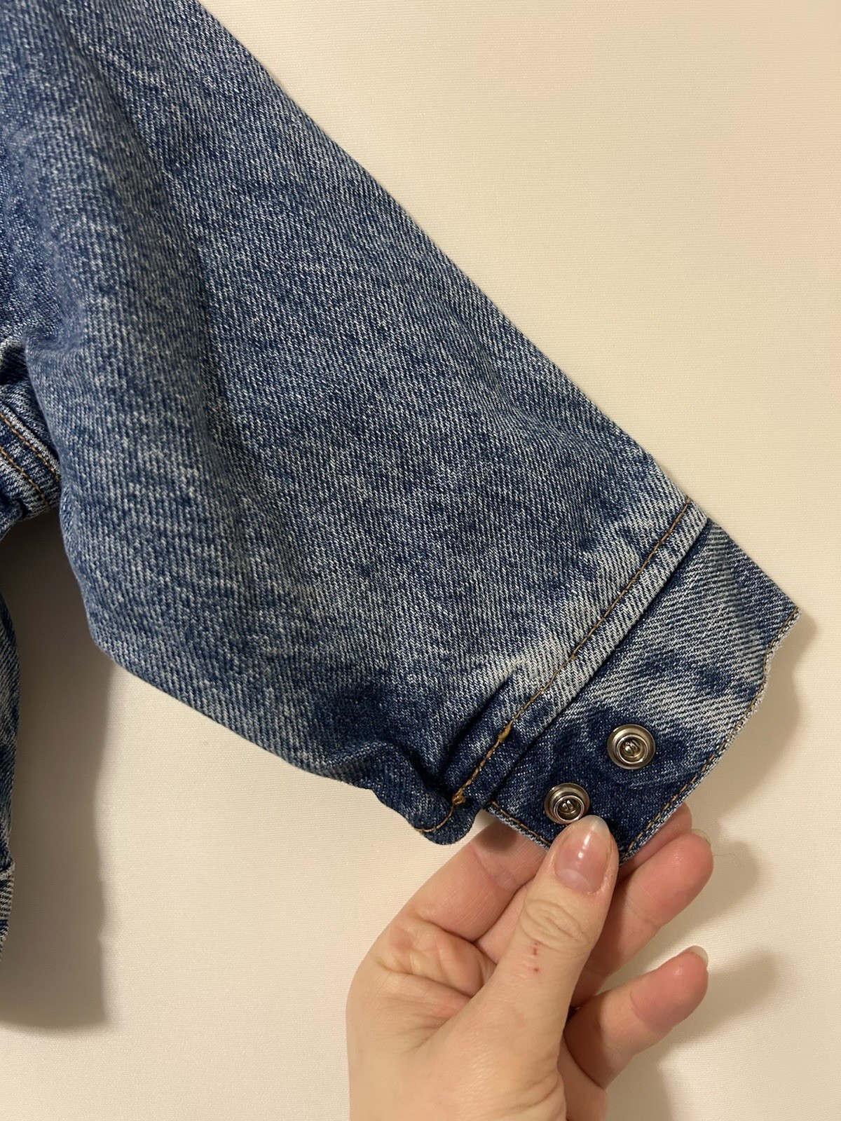 Vintage Little Levis Orange Tab Made in USA Baby Toddler Denim Jacket 2T thumbnail 5