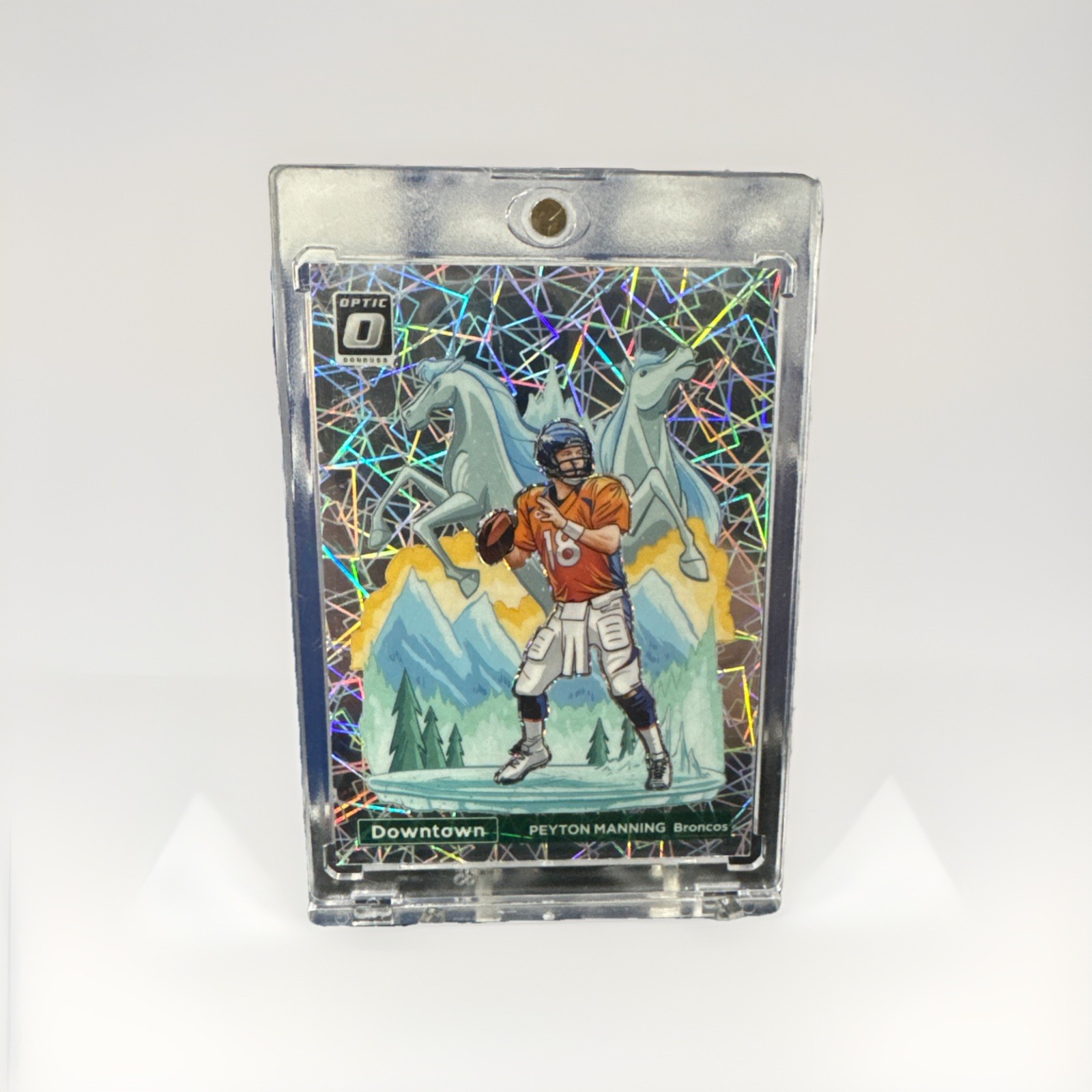 PEYTON MANNING   2023 Panini Donruss Optic DOWNTOWN  SSP CASE HIT Denver Broncos