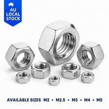 M2 M2.5 M3 M4 M5 Hex Nut s Standard Coarse Stainless Steel DIN 934 Metric G304