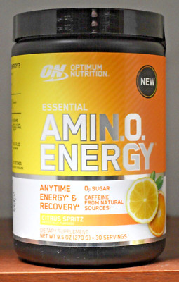 Optimum Nutrition Essential Amino Energy Citrus Spritz 9.5oz 30 Servings