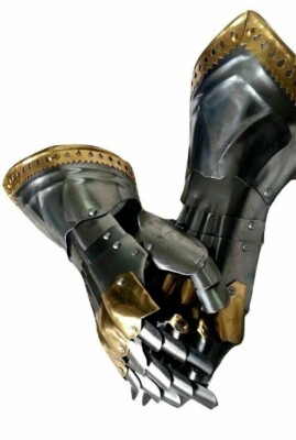 Medieval Knight Gauntlets Functional Armor Gloves Wearable Metal Gauntlets Armor