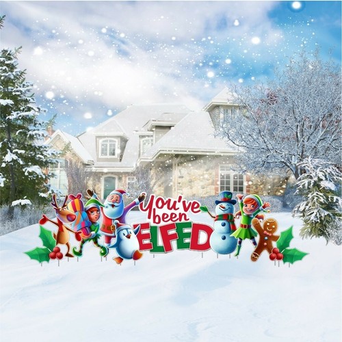 VictoryStore You've Been Elfed Yard Decorations Display, Outdoor Elf Decor 19679 - 第 1/8 張圖片