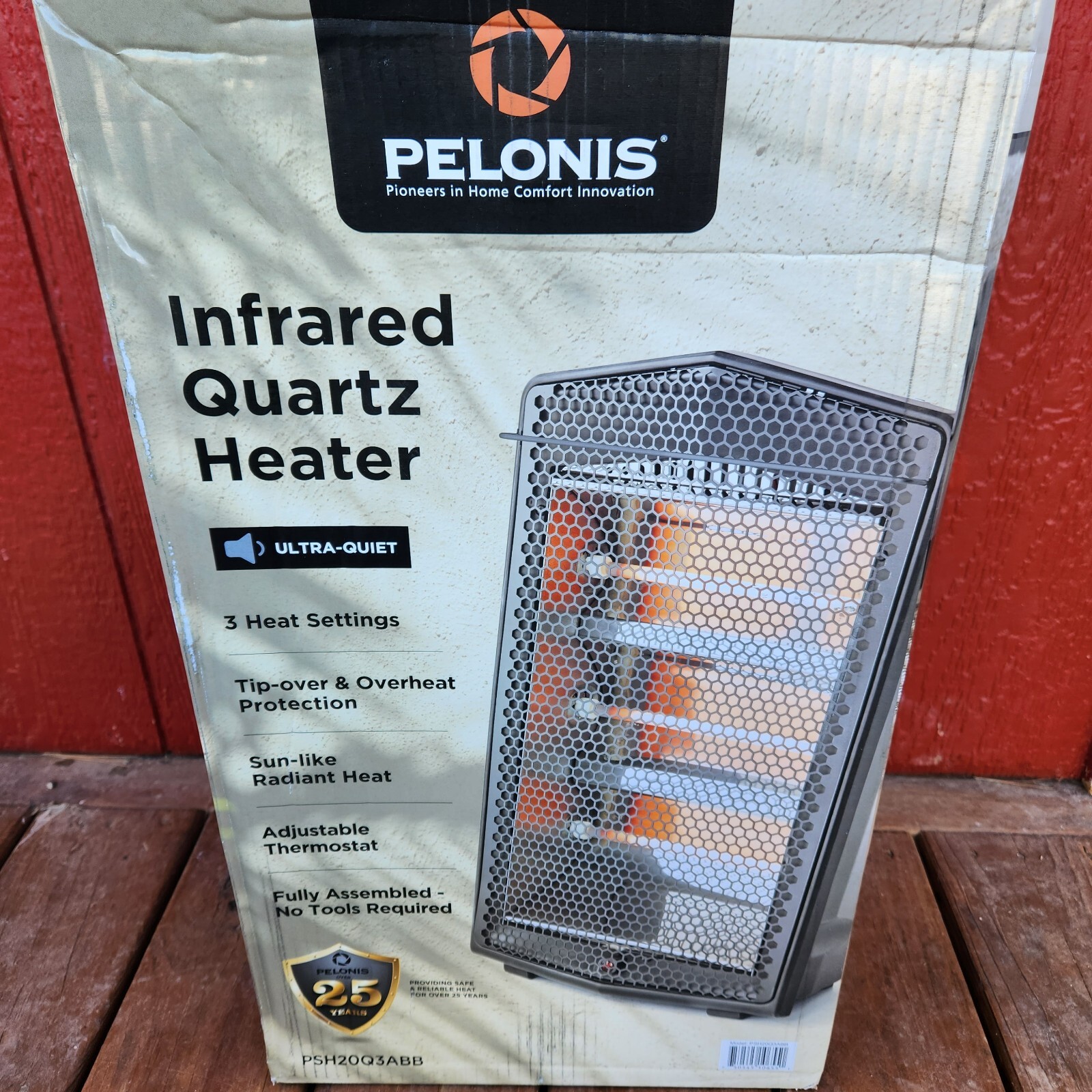 Electric Infrared Quartz Heater 1500W 3Heat Settings By Pelonis PSH20Q3ABB  750545106551 | eBay
