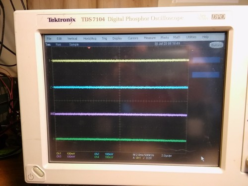 Tektronix TDS7104 1GHz 10GS/s oscilloscope 3M JIT PWR SM SSD CAN LIN JIT2 JIT3 - Picture 3 of 13