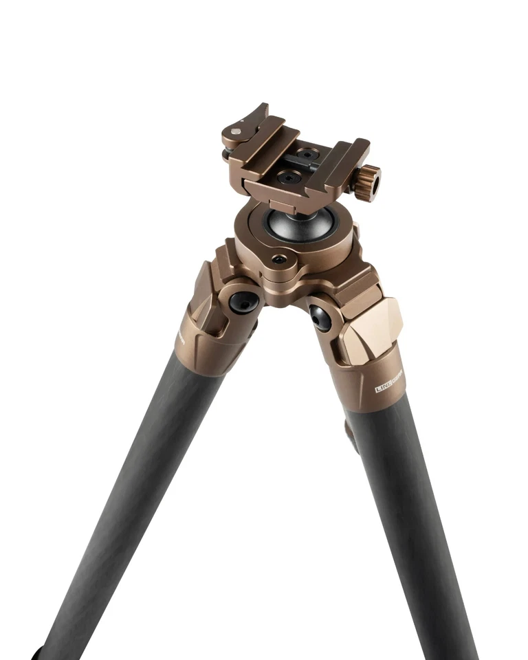 Linkogear Carbon Fiber Tripod – Picatinny/Arca, 64" Max, 66lb Capacity - Brown - Image 2 of 4