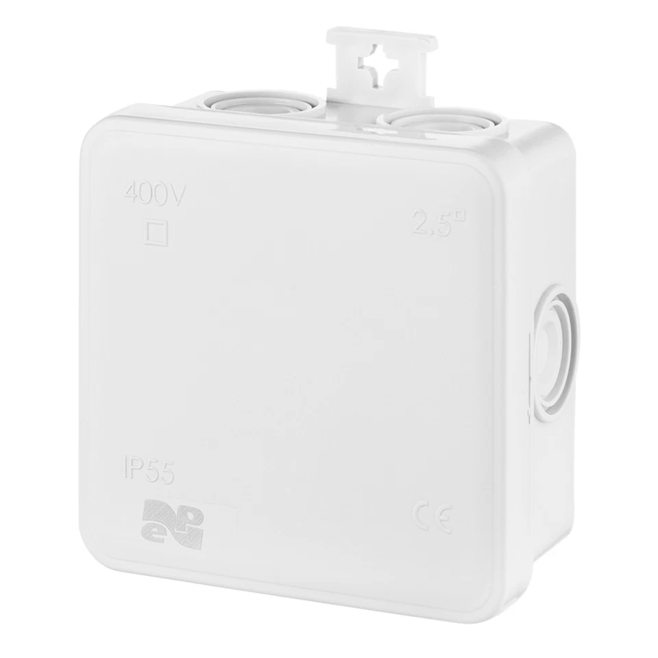 Aufputz / Abzweigdose / Verteilerdose / IP55 / Feuchtraum / Nassraum 💦 / grau - Bild 4 von 4