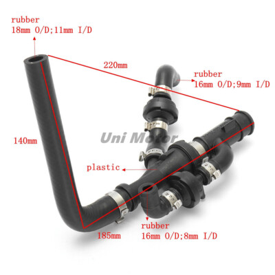 058133753D Vacuum Check Valve Breather Hose Assembly For Audi A4