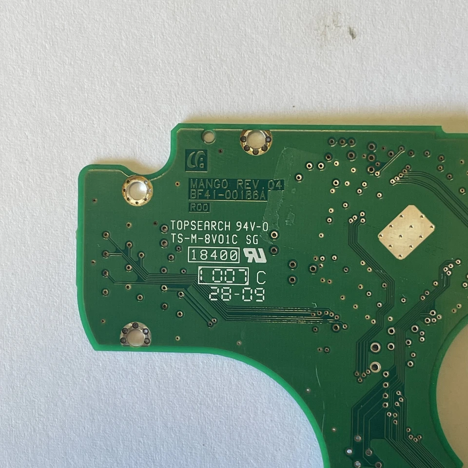 Samsung HM160HI 2.5" SATA HDD PCB Board BF41-00186A FW HH100-06 HM160HI/SMO - Image 2 of 4