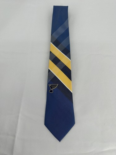 NHL Herren Krawatte Krawatte Polyester St. Louis Blues Hockey Logo Streifen 56" - Bild 6 von 6