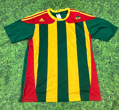 Vintage 1980s Ethiopia Mens National Soccer Team Futbol Jersey