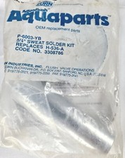 ZURN AquaFlush AquaParts P-6003-YB Sweat Solder Kit 3/4" Replaces H-536-A 