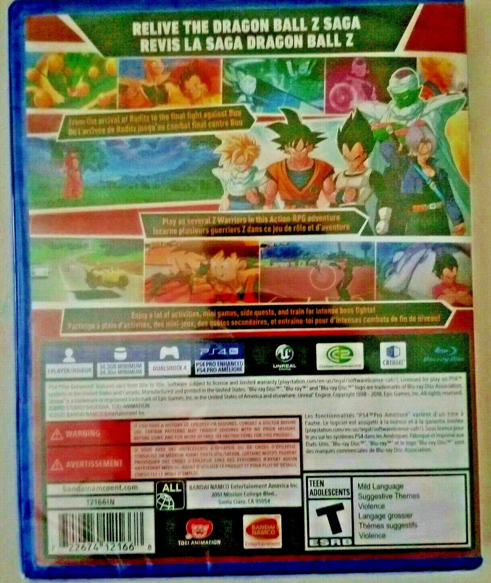 Dragon Ball Z KAKAROT PlayStation 4 PS4 Brand New Sealed Free Ship  722674121668 | eBay