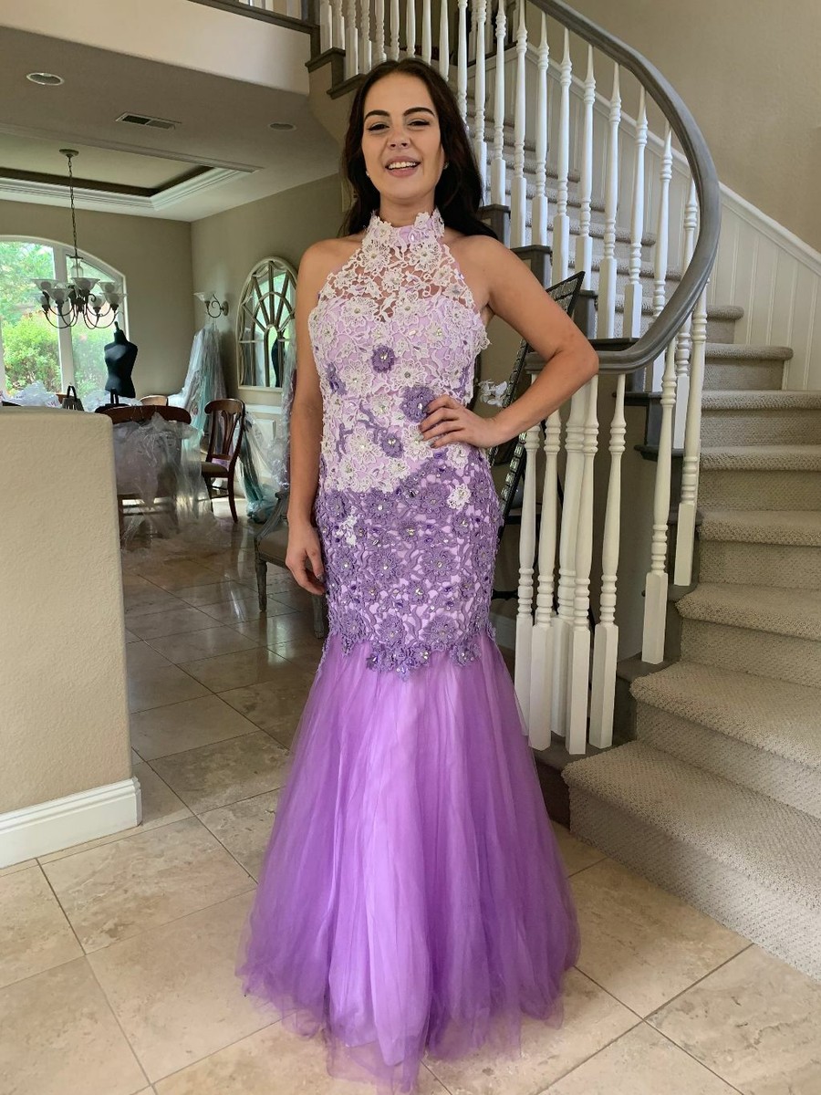 $549 NWOT LAVENDER RACHEL ALLAN PROM/PAGEANT/FORMAL DRESS/GOWN #C6170 SIZE  10 | eBay