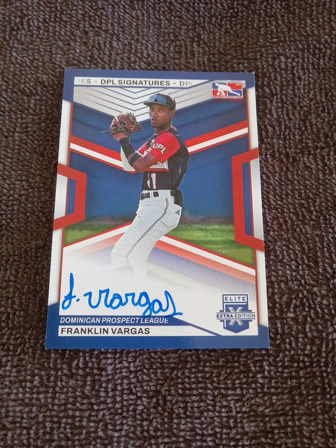 2023 Panini EEE DPL Signatures Franklin Vargas Auto Baseball Card DPS-FV