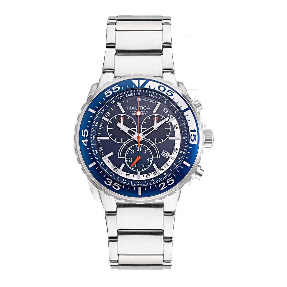 Nautica Men s Classic Chronograph Quartz Watches NAPCAS902 NEW