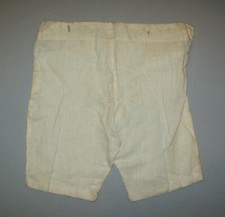 Old Antique Vtg Ca 1920s Little Boys White Cotton Short Pants Shorts Very Nice