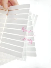 10 Pre-Cut Double Sided Adhesive Tape Glue Stickers Nail Art Display Bar Tool