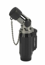 Vertigo Intimidator Black Chrome Quad Torch Lighter
