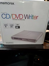 Memorex Slim External CD/DVD Writer 8x USB Powered PC Computer Accessory