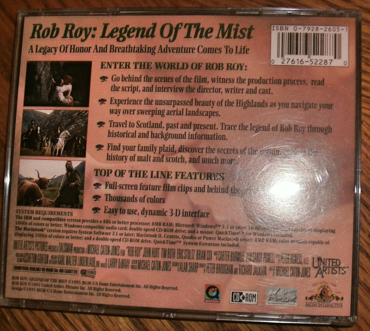 Jeu PC/Mac Rob Roy: Legend Of The Mist - CD-ROM En Très Bon état, Avec Boîtier Et Notice