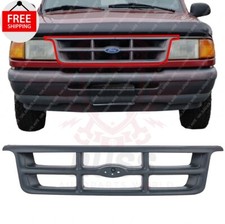 New Front Grille Assembly Dark Gray Plastic Fits 1993-1994 Ford Ranger Fo1200184