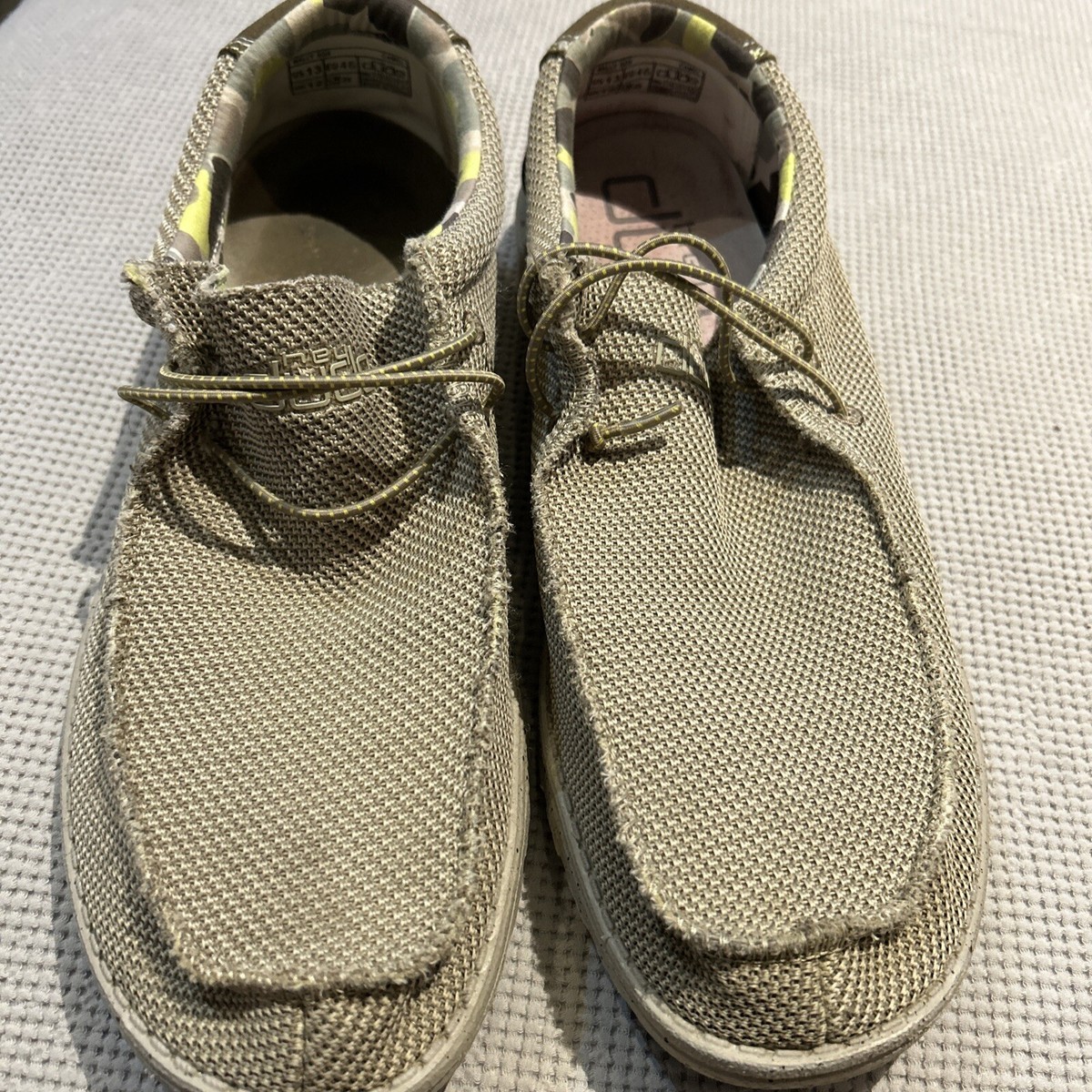 Hey Dude Sz 13 Wally Eco Sox Desert Lightweight Slip On Mens  display picture 2