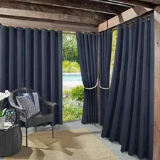 Sun Zero Sailor Indoor/Outdoor Fade Resistant +UV Protectant Curtain Panel 54x84